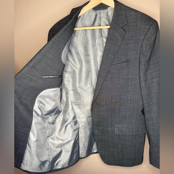 Bonobos Men's Jetsetter Wool Blazer Gray Size 38R Professional Tailored Stretch - Picture 12 of 16